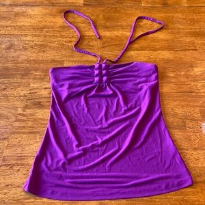 The Limited Purple Halter Top